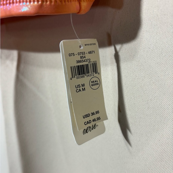 NWT Aerie Metallic Scoop Bikini Top - Picture 3 of 6